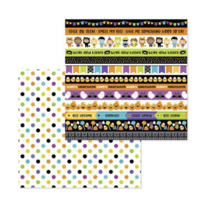 halloween ball double-sided cardstock
