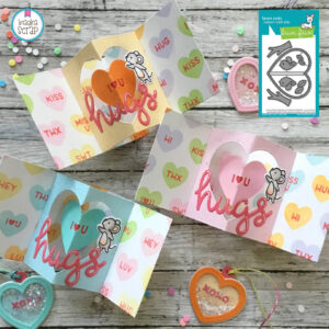 center picture window card heart add-on