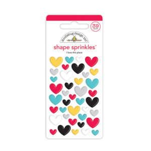 I LOVE THIS PLACE SHAPE SPRINKLES