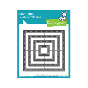 small cross-stitched square stackables