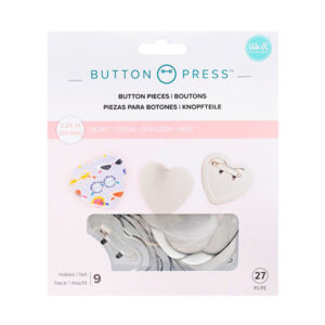 BUTTON PRESS - REFILL PACK - HEART - 58 MM