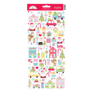 Candy Cane Lane icons stickers