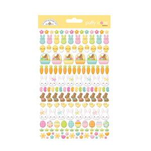 Bunny Hop puffy icons stickers