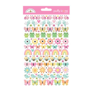 butterfly kisses puffy icons stickers